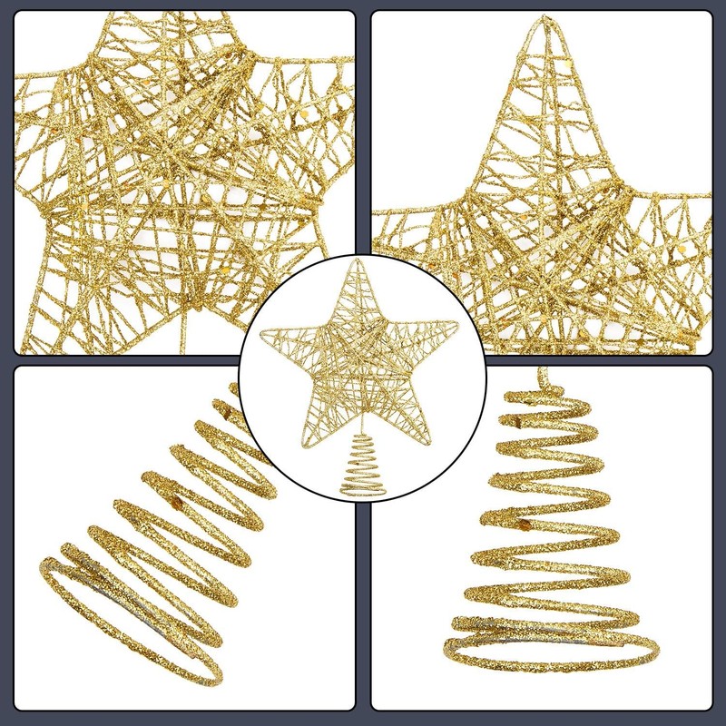 SULOLI Stelle Albero di Natale,Stella Scintillante per Albero
