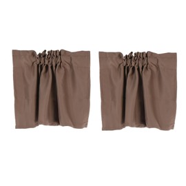 PATIKIL Short Curtain Panels, 29" W x 14" L Small Window Curtains, Waterproof Blackout Curtains for Bathroom Home Decor, 2 Panels, Khaki