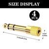 Gold Plated 6.35mm to 3.5mm Stereo Audio Headphone Adapter Converter