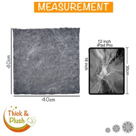 Towelogy Multipurpose Microfibre Car Cleaning Cloths Edgeless for Auto Finishing Detailing Polishing Washing and Drying 40x40cm (Orange/Grey, 2)