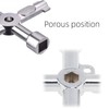 Shoyisenka 3 pieces of 4-hole universal cross key - multi-function