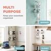 Zenith Expandable Handheld Shower Head/Large Bottle Caddy, Stainless Steel