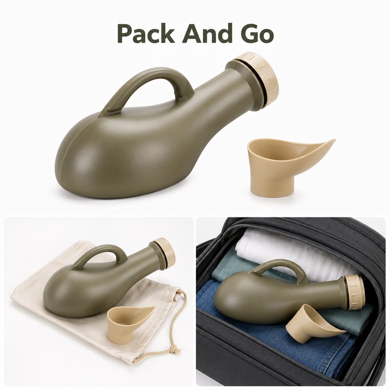 1000ml Portable Urinal Bottle – Reusable Unisex Travel and Camping