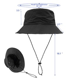 EIROVYA Women's Foldable Sun Hat UV Protection Summer Hat Hiking Hat Fishing Hat Sun Hat Women UV Protection Hat Unisex Sun Hat Garden Hat Waterproof Outdoor Bush Hat with Adjustable Chin Strap