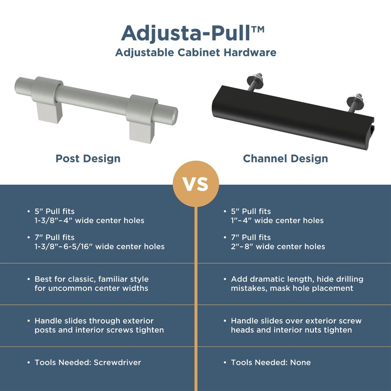 Franklin Brass Dropped Edge Adjusta-Pull Adjustable 1 to 4 in.