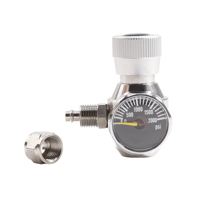 Aquarium Regulator CO2 Regulator 2000psi Pressure Gauge for 6mm Suction