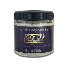 KOSHER CERTIFIED French Gray Finishing Salt, Sel Gris, Medium Grain - Euro Finish - 4oz - Use as is or in a grinder.