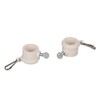 TopHomer Flagpole mounting ring clip, 2 pieces 1 inch rotating