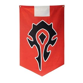 Multiculture Alliance Horde Satin Flag for Wow Fans (Horde Red)