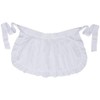 LilMents Womens Waist Apron Retro Kitchen Cleaning Ruffles Half Apron