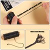 55Yards Waxed Thread with 7 Pcs Leather Needles for Hand