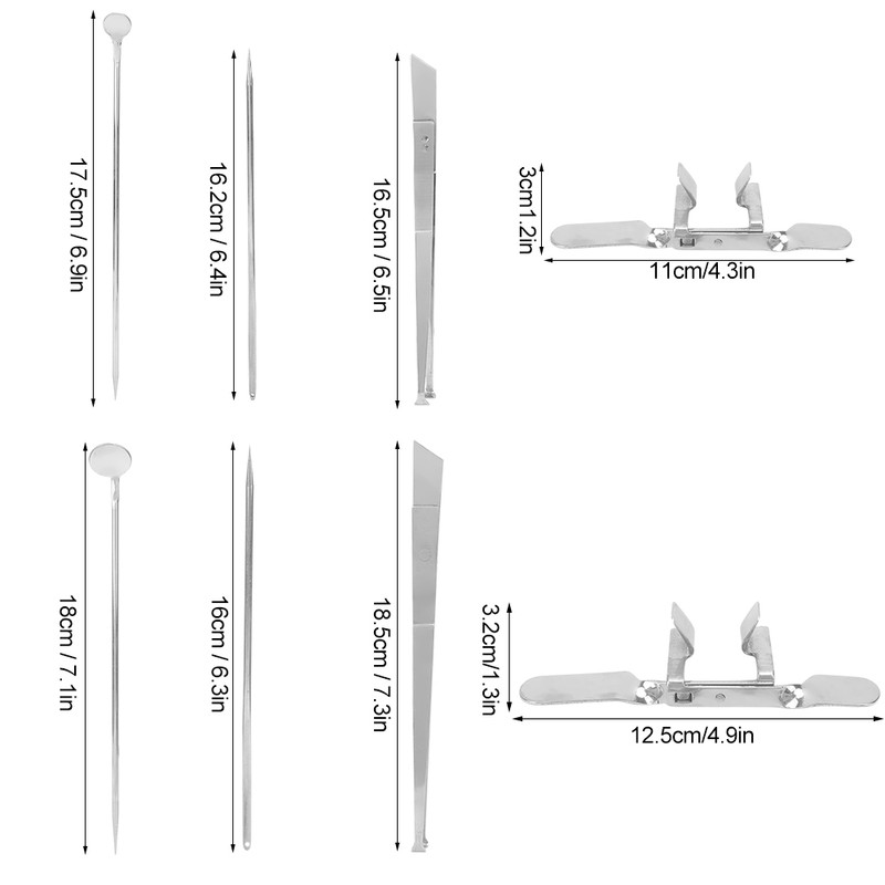 10pcs Stainless Steel Farm Livestock Breeding Chicken Hen Rooster Capon