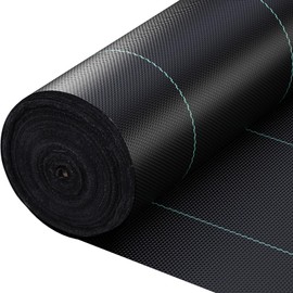 Commercial Weed Barrier - 6x300 ft Heavy Duty Landscape Fabric, 3.5oz French Drain Fabric for Erosion Control, Ideal for Construction Projects