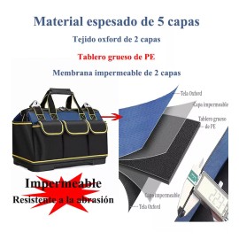 Husky Organizadores De Bolsas Herramientas Con Fondo De Plástico