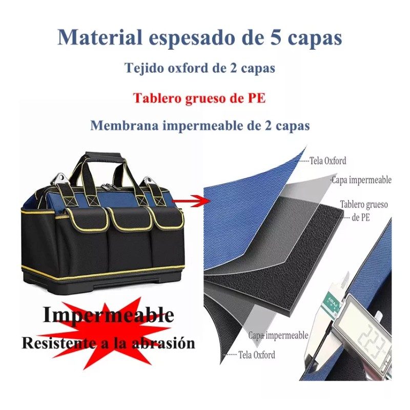 Husky Organizadores De Bolsas Herramientas Con Fondo De Plástico