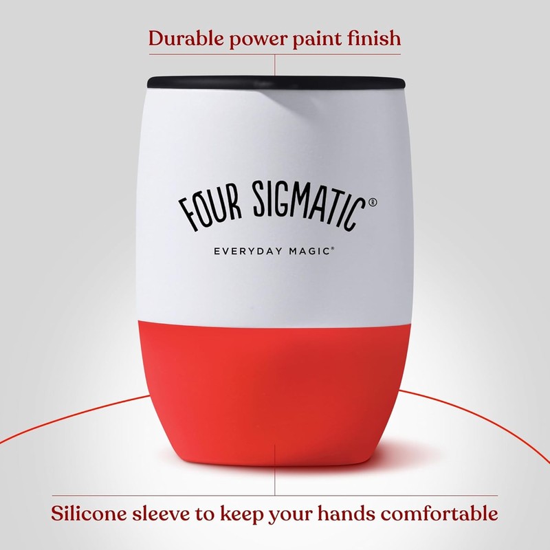 Four Sigmatic ALEX 12oz Insulated Travel Mug with Lid, Hot/Cold,