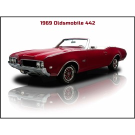 1969 Oldsmobile 442 Convertible NEW Metal Sign: Large Size 12 x 16"