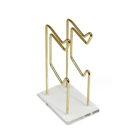 ARFUKA Control Holder 2-Tier Universal Game Controller Headset Holder Stand Dual Controller Holder Gaming Accessories for Desktop Gamer Gold