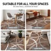 Rugshop Modern Wavy Circles Design Area Rug, Non-Shedding Carpet for