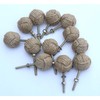 12 Knotty Door knobs - Nautical Drawer pulls - Jute
