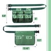 UNCO- Adjustable Gardening Belt, Green, 7 Pockets, Wear, Cut and
