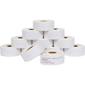 Dasher Products Address Labels Compatible with Dymo 30252 – 1-1/8'' x 3-1/2'', 12 rolls of 350 Labels, Self-Adhesive for Shipping, Barcode, UPC, Compatible with LabelWriter 4XL, 450, 450 Turbo, & More