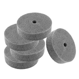 LDEXIN 10Pcs Nylon Fiber Polishing Buffing Wheels 75mm/3" Deburring Wheel for Grinder Buffing Machine, Polishing Disc Wheel, Grey