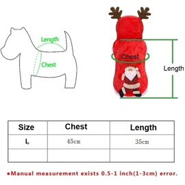 Dog Costume Christmas, Pet Elk Christmas Costume, Pet Winter Puppy Clothes, Christmas Dog Clothes, Christmas Cat Clothes, Winter Warm Clothes for Pets