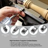 RUITOOL Carbide Wood Lathe Turning Tools Set with Bowl Sander,
