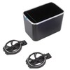 Car Armrest Storage Box Foldable Bottle Holder Universal Vehicle Tissue