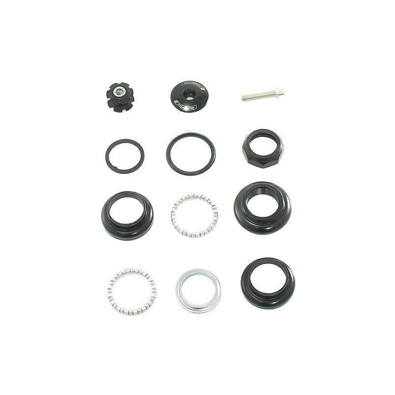 FSA TH-1150W 1Inches Inch Threaded Traditional Chrome Headset 26.4mm, Black,