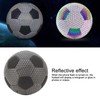 Luminous Glowing Football Holographic Reflective PU Machine Stitched Night Glowing