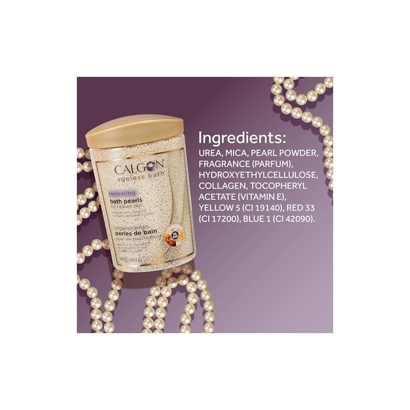 Calgon Calgon Ageless Bath Series Renewing Pearls, 16 oz.