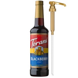 Torani Blackberry Syrup for Drinks, Flavoring for Iced Tea, Lemonade, and Sodas, Pump Included, 25.4 Oz