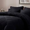 ELNIDO QUEEN® Full Comforter Set Black - 7 Pieces Bed