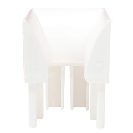 DIWARO. Inlet Funnel for Roller Shutter Guides Made of Plastic, White, Price per Pair | Roller Shutter