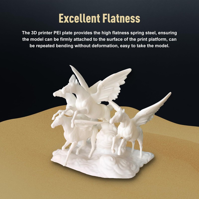 SeulQirw 235x235mm Double Sided Textured PEI Build Plate for Flashforge