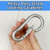 MCSDFN 2 Pcs 304 Stainless Steel Locking Carabiners 4 Inch