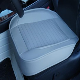 Banklif 【Just 1 Piece Luxury Faux Leather Car Seat Cover Front Bottom Seat Cushion Cover, Anti-Slip and Wrap Around The Bottom,Easy Installation Fits 95% of Vehicles （Gray17）【Just 1 Piece】