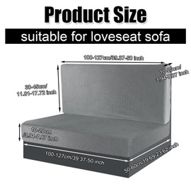 PEUTIER 4pcs Rv Dinette Cushion Covers, Soft Pop Up Camper Cushion Covers Rv Seat Covers Booth Seating Covers Rv Sofa Cushions Replacement Furniture Protector for RV Camper (Grey)