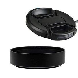 Fotasy Metal 62mm Lens Hood, 62 mm Lense Hood for Canon Fuji Leica Leitz Nikon Olympus Panasonic Pentax Sony Lens, 62mm Screw-in Hood Shade