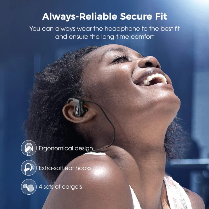 Bluetooth Headphones Deep Bass Wireless Running Headphones W/16 Hrs Playtime