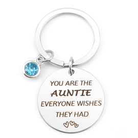 Yilousy Gifts for Auntie, Aunty Gift, Auntie Keyring, Auntie Christmas Gifts, Aunty Christmas Gifts, Presents for Auntie, Christmas Gifts for Auntie, Auntie Birthday Gifts, Auntie Gifts from Niece