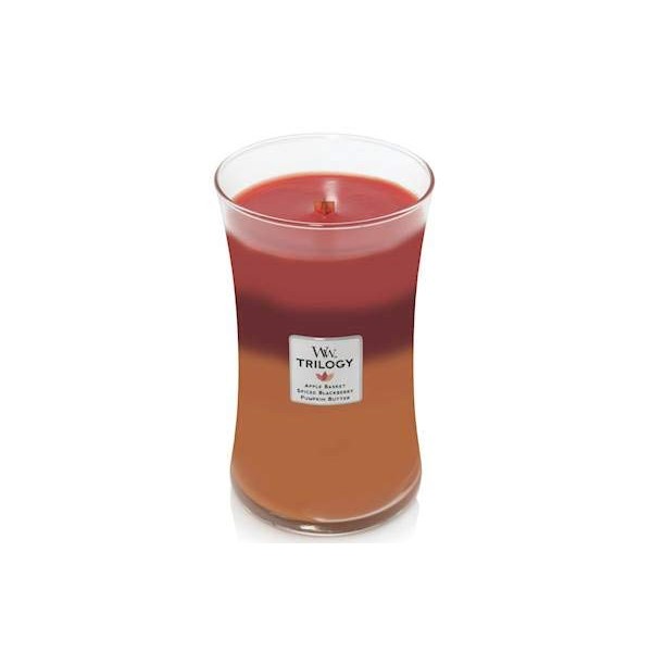 WoodWick Autumn Harvest Trilogy 22 oz Scented Jar Candles - 3 in One