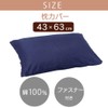 Iris Ohyama CMP-4363 Pillowcase, 100% Cotton, 8 Colors Available, Fully