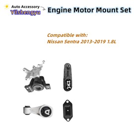 4Pcs Engine Motor Mount Set Fits for Nissan Sentra 2013 2014 2015 2016 2017 2018 2019 1.8L 9818 9699 9717 9712 A7382 A7376 A4360 A4374