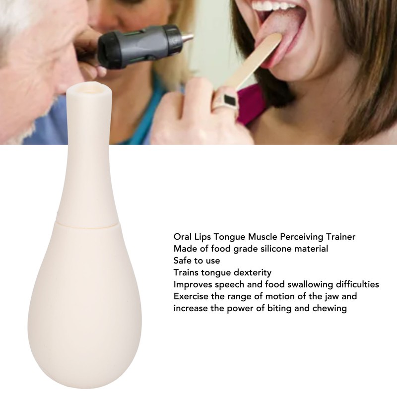 Silicone Tongue Muscle Trainer Portable Improve Speech Oral Lips Muscle