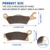 Brake Pads Front and Rear for Can-Am Outlander 570 650