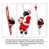 Climbing Ladder Sant Red White Golden Electric Santa Climbing Ladder