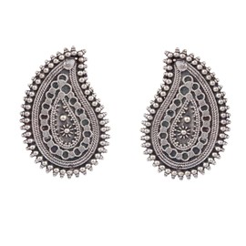 Traditional Oxidized Earrings Indian Boho Beautiful Antique Design Studs for Women Indian Traditional Jewelry Gift for Her